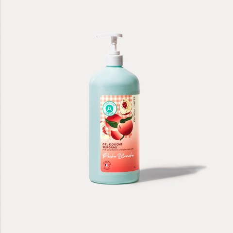 gel douche enfant pêche blanche aprium