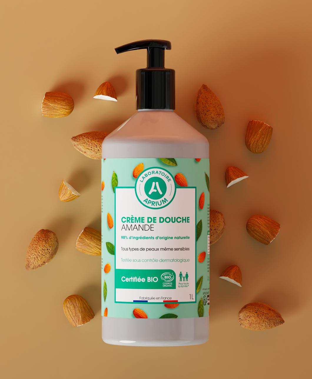 Crème de douche amande bio Aprium