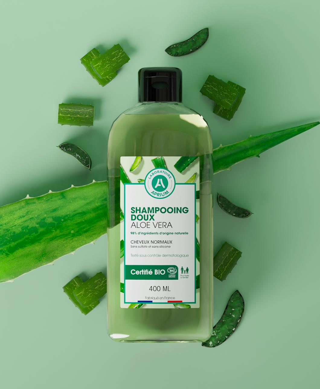 Shampooing doux aloe vera bio Aprium