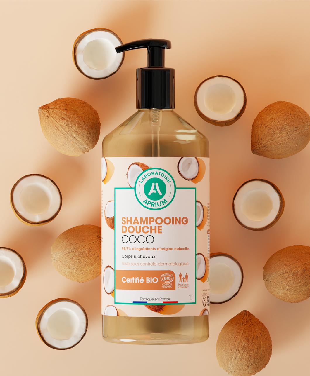 Shampooing douche coco bio 1l Aprium