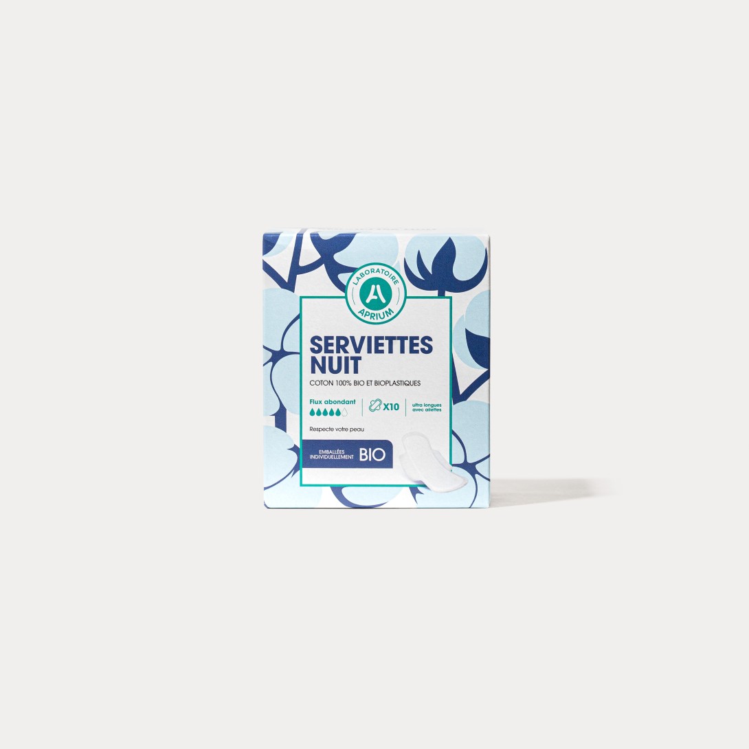 serviette nuit flux abondant 